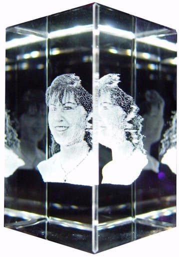 fotoinglas  wij laseren uw mooiste foto in kristal, Ophalen of Verzenden, Nieuw