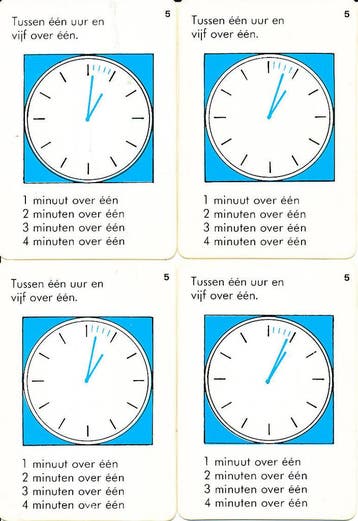 Kwartet klok kijken 5 Blauw (zie omschrijving), Verzenden, Nieuw