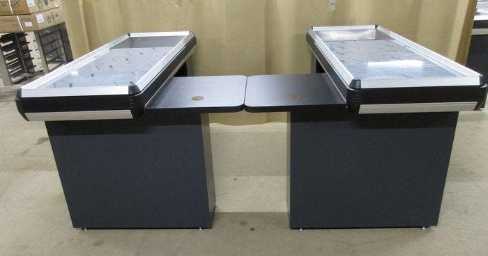 Check out, Loopband B160 x D105 x H90cm, links of rechts,, Zakelijke goederen, Kantoor en Winkelinrichting | Winkel en Inventaris