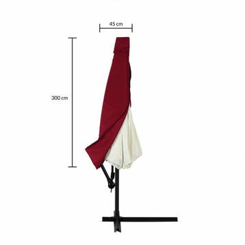 Parasolhoes Rood 3m (Parasols-Zonwering, Tuin en Terras), Tuin en Terras, Parasols, Verzenden, Nieuw
