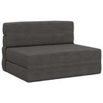 vidaXL Vouwbare Bankbed Donkergrijs 100 x 80 x 60 cm Stof, Huis en Inrichting, Banken | Bankstellen, Verzenden, Nieuw, Stof, Minder dan 150 cm