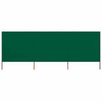 vidaXL Windscherm 3-panelen 400x80 cm stof groen, Verzenden, Nieuw