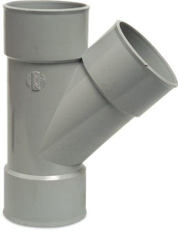Riool t-stuk 45°, 3xm-110 mm, Verzenden, Nieuw