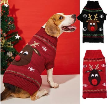 Honden Foute Kersttrui ROOD  Eland (kerstmis, Kerstmis), Ophalen of Verzenden, Nieuw, Hondenvest