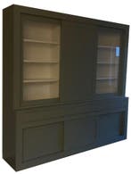 Buffetkast Engels groen Assen 260 x 240cm dichte middendeur, Ophalen of Verzenden, Nieuw