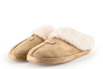 Super Cracks Pantoffels in maat 40 Beige, Verzenden, Beige, Zo goed als nieuw, Super Cracks