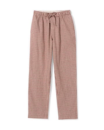 HEMA Heren pyjamabroek Pepijn regular fit flanel donkerrood, Verzenden, Nieuw