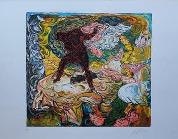 Sandro Chia (1946) - Lo strano passo, Antiek en Kunst