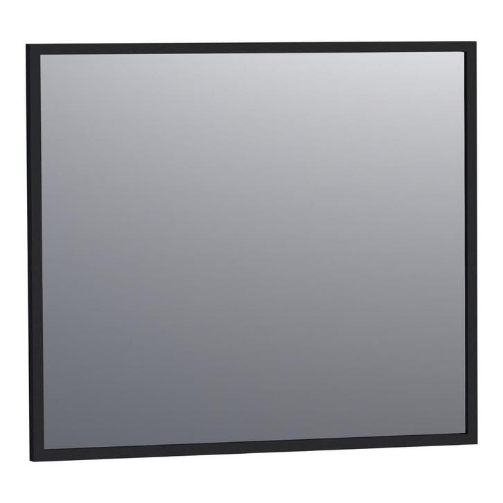 Brauer Onyx Spiegel - 80 cm - Rechthoekig - Zwart Geborsteld, Huis en Inrichting, Woonaccessoires | Spiegels, Nieuw, Ophalen of Verzenden