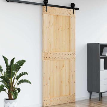 vidaXL Deur NARVIK 95 x 210 cm Massief Grenenhout, Doe-het-zelf en Verbouw, Verzenden, Nieuw