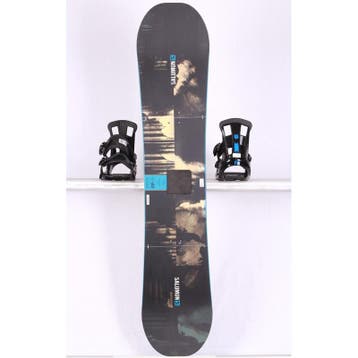 140 snowboard SALOMON WILD CARD, Black/light blue, FLAT/rock, Verzenden, Gebruikt