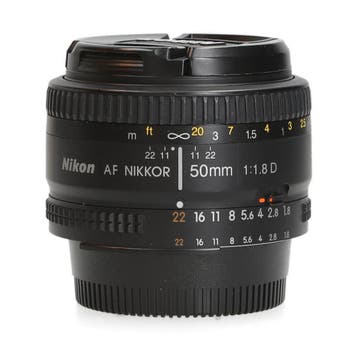 Nikon AF 50mm F1.8 D, Zo goed als nieuw