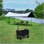 Opvouwbare Camping Trolley Heavy Duty Strand Tuin Boodschapp, Verzenden, Nieuw