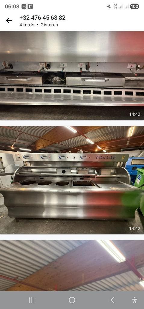 Nog niet gereviseerd - Perfecta bakwand friteuse bakplaat ho, Zakelijke goederen, Horeca | Keukenapparatuur, Ophalen of Verzenden