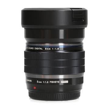 OM SYSTEM M.Zuiko Digital ED 8mm f/1.8 Fisheye Pro - Fisheye, Ophalen of Verzenden, Zo goed als nieuw