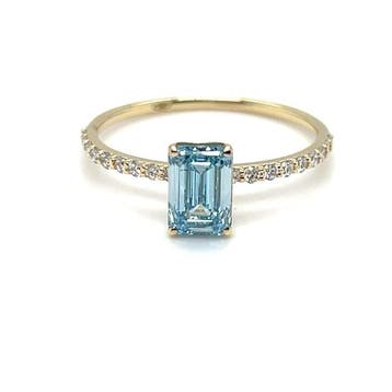Zonder minimumprijs - Ring - 14 karaat Geel goud - 1.26ct., Nieuw