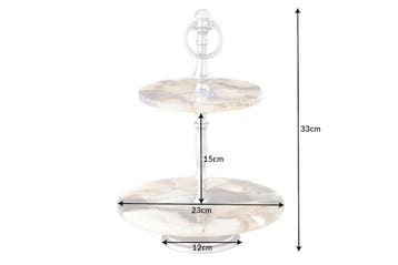 Decoratieve taartstandaard NOBLE 35cm zilveren edelsteen, Huis en Inrichting, Ophalen of Verzenden, Nieuw