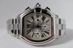 Horloge Cartier Roadster XL CHrono 05/2004 Full set, service, Overige merken, Staal, Staal, Polshorloge