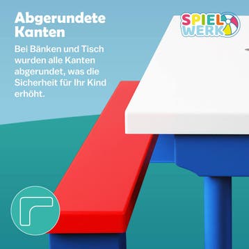 Picknicktafel voor Kinderen Kleurrijk met Parasol Kunststof, Verzenden, Nieuw