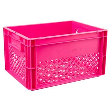 Fast Rider Kunststof Fietskrat Medium 25 liter Roze, Verzenden, Nieuw