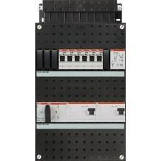 ABB groepenkast 3-fase, 6 groepen, 2 Aardlekschakelaars, Nieuw