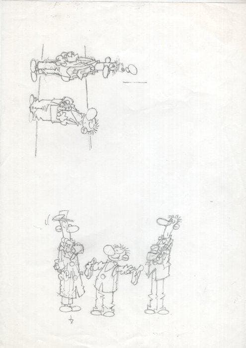 Peter de Smet - 1 Original drawing - De Generaal - Humor, Boeken, Stripboeken