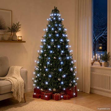 vidaXL Kerstboomverlichting met 150 LEDs blauw net 150 cm, Verzenden, Nieuw, Kunststof