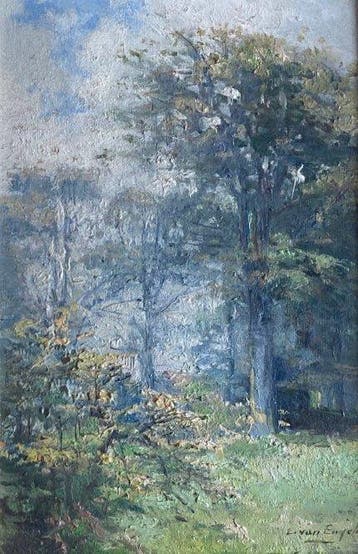 Louis van Engelen (1856-1940) - Boslandschap