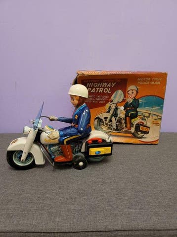 Yonezawa - Blikken speelgoed - Highway Patrol Motor Cycle