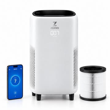 Zenvo Luxe Luchtreiniger met Wifi &amp; App – HEPA 13 Filter, Ophalen of Verzenden, Zo goed als nieuw