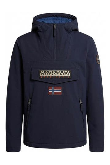 Napapijri Jas Jongens in maat 116 Blauw, Verzenden, Zo goed als nieuw, Napapijri, Jongen of Meisje