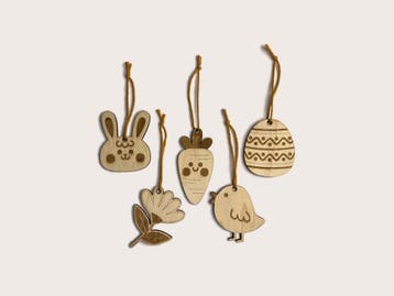 Houten paashangers set (Interieur, Cadeaus;Stijl & Serie), Ophalen of Verzenden, Nieuw