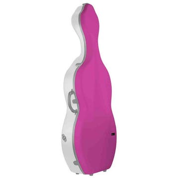 BAM BONB1003XLVTW Bonbon cellokoffer 4/4 wit met fuchsia, Ophalen of Verzenden, Nieuw