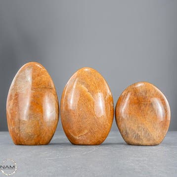 Perzikmaansteen Freiformen-set – Drie warme