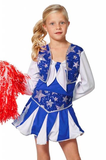 Cheerleader Jurk Kind Blauw, Ophalen of Verzenden, Nieuw