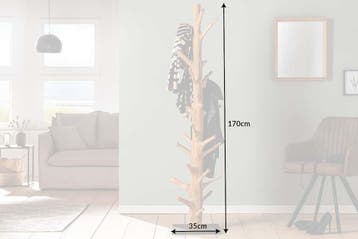 Massieve kapstok TREE NATURE 170cm kledingrek van natuurlijk, Ophalen of Verzenden, Nieuw