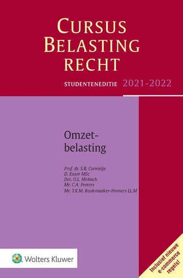 Cursus Belastingrecht Omzetbelasting Studenten 9789013163476, Verzenden, Zo goed als nieuw