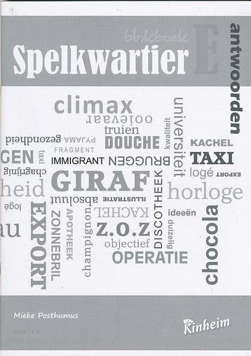 Kinheim Antwoorden Blokboek Spelkwartier E, Verzenden, Nieuw