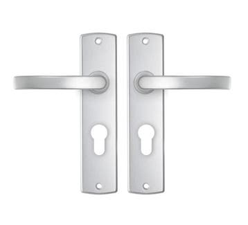 AXA curve schild PC55 met deurklink blok aluminium F1, Doe-het-zelf en Verbouw, Deuren en Horren, Verzenden, Nieuw