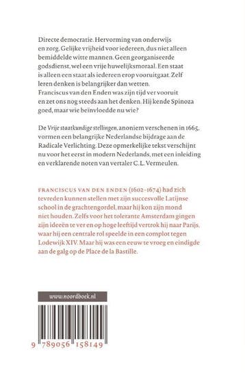 Vrije staatkundige stellingen 9789056158149, Verzenden, Zo goed als nieuw, Franciscus van den Enden