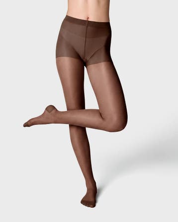 HEMA Panty light support 40 denier glans bruin 2+2 gratis, Verzenden, Nieuw