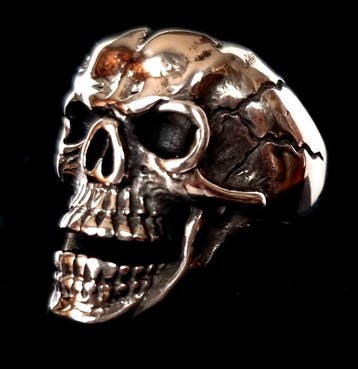 signetring - Sterke Visie - Schedel - Memento Mori - De