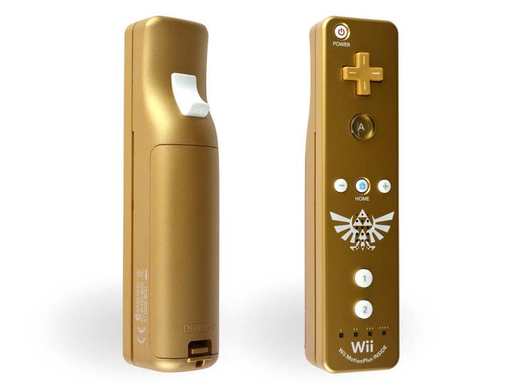 Nintendo Wii Remote Controller Motion Plus Zelda, Spelcomputers en Games, Spelcomputers | Nintendo Wii, Zo goed als nieuw, Ophalen of Verzenden