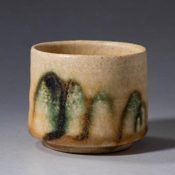 Kiseto Guinomi met Green Ash Glaze - Steengoed - Hirohisa