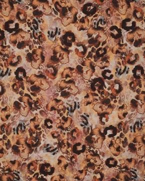 Viscose/Polyester Panter Oranje, Hobby en Vrije tijd, Stoffen en Lappen, Oranje, Nieuw