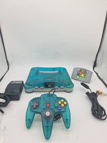 Nintendo - Nintendo 64 - N64 - Funtastic - Ice Blue Console, Nieuw