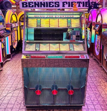 Jukebox Seeburg 201 Jukebox 1958 - Gerestaureerd, Ophalen, Gebruikt