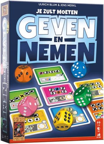 Geven en Nemen - Dobbelspel | 999 Games - Dobbelspellen, Verzenden, Nieuw