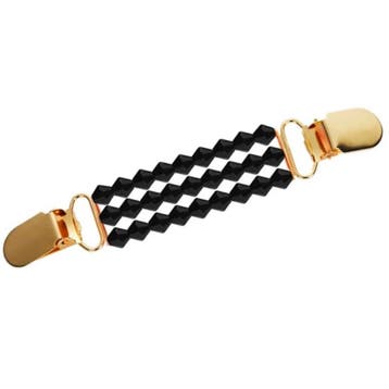 Fako Bijoux - Vestsluiting - Vestclip - Zwarte Obelisk -, Verzenden, Nieuw