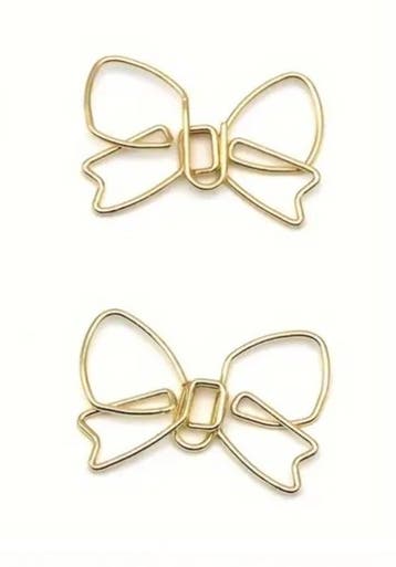 2x Paperclip Strik Goud (Overige Decoratie), Ophalen of Verzenden, Nieuw